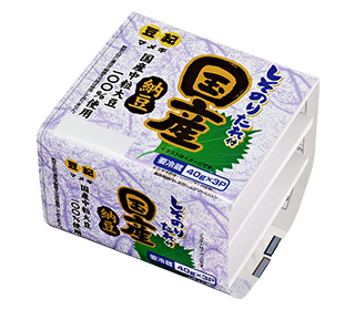 国産中粒しそのり納豆3P